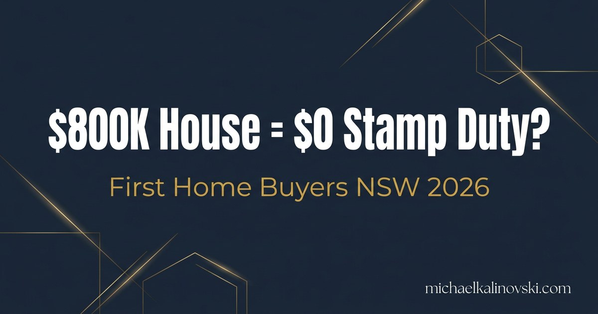 How Much Stamp Duty on a $800,000 House in NSW? (2026 Rates + FHBAS Guide)